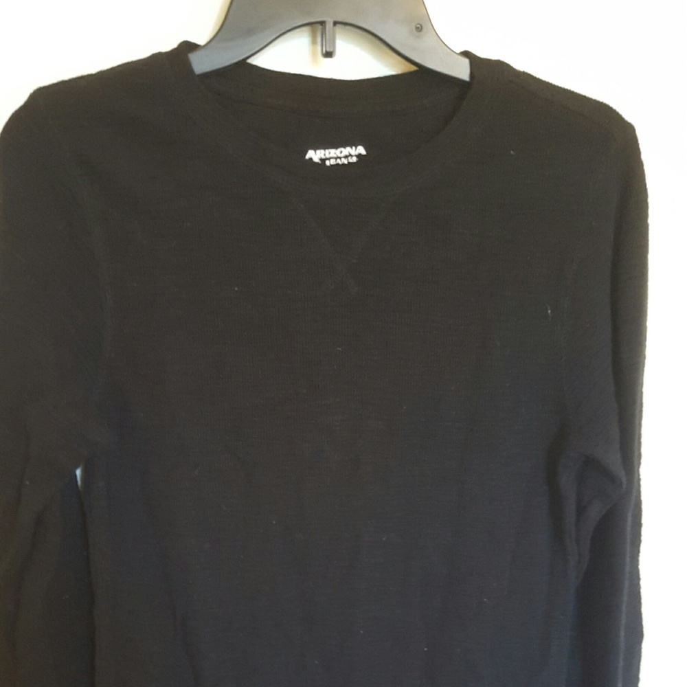 Arizona Jeans Navy Full Sleeve Cotton Knit Shirt
